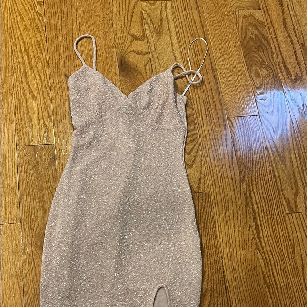 Windsor Pink Mini Dress with Spaghetti Straps